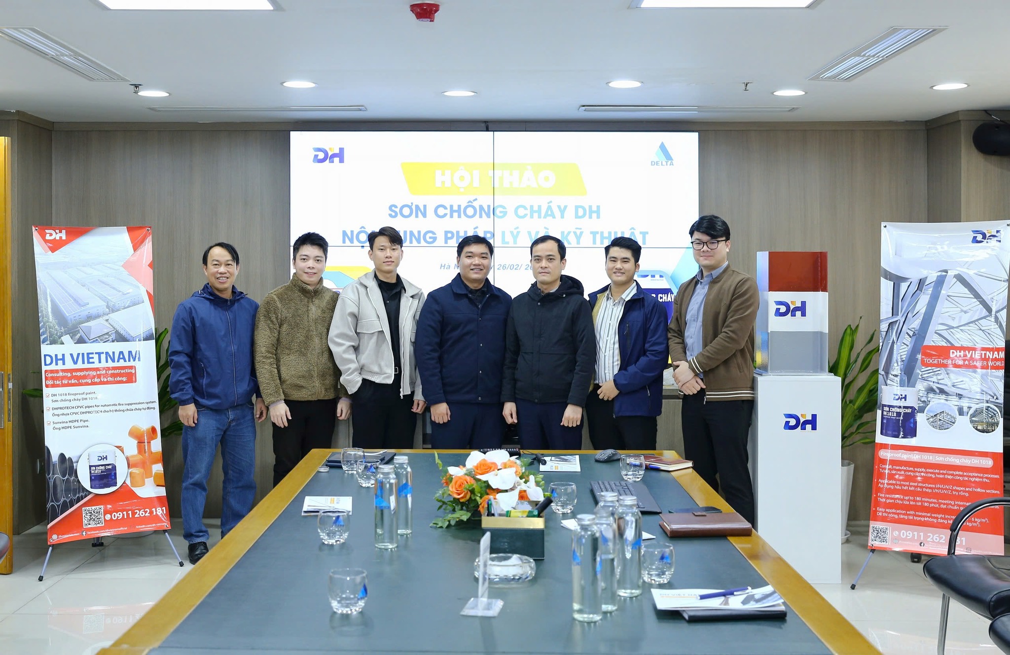 DH VIỆT NAM đào tạo sơn chống cháy cho Delta Group